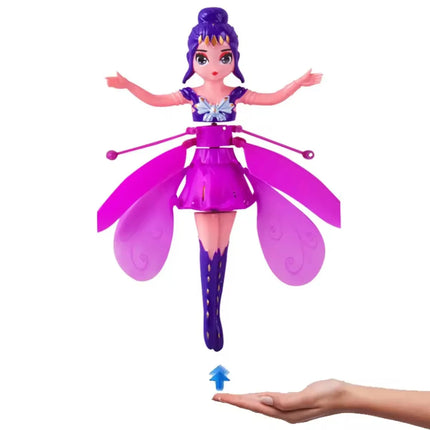 2026  Little Princess Rotating Luminous Helicopter Doll Dancing Plane Gesture Induction Flying Toy Christmas Gift Holiday Gift