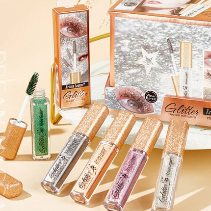 Diamond Glitter Mascara Fast Dry Eyelashes Curls Extension Make Up Waterproof Long-lasting Lengthens Beauty Eye Lashes Makeup