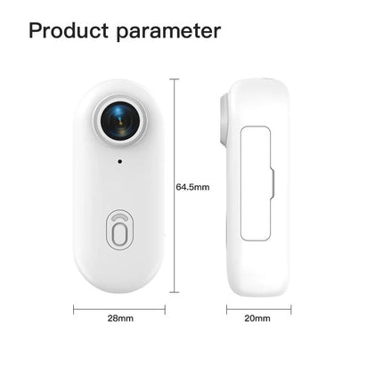 4K HD Mini Vlog Camera with WiFi Wireless Portable Action Body Cam for Sports Travel Photography Pocket Sized Video Recorder