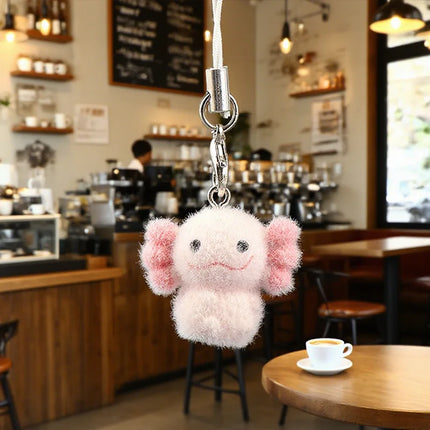 Fluffy Alpaca Elk Capybara Animal Keychains Resin Cartoon Lovely Funny Garlic Goose 3D Doll Pendant Bag Box Car Key Ring Jewelry