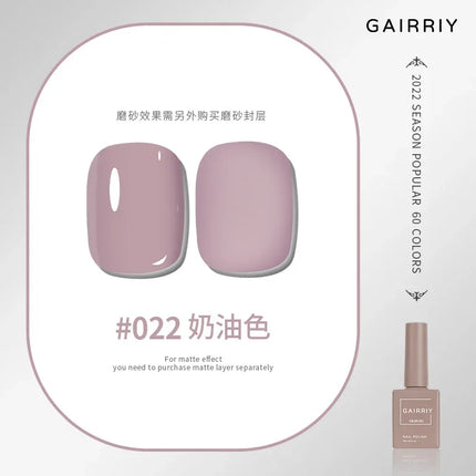 Gairriy 15ml Gel Nail Polish 60 Colors Glitter Soak Off UV LED Semi-Permanent Varnish Nail Art Salon Nail Polish Free Shipping