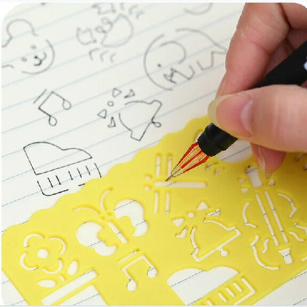 4pcs/Set Children Painting Template Drawing Stencils Set Early Childhood Drawing Toys Art Crafts Kids Educational Toy TMZ