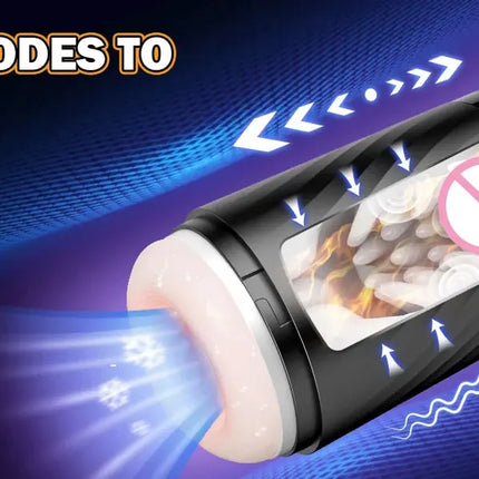 5 IN 1 Automatic Telescopic Male Masturbator Penis Pump Heated Sucking Vibrating Sex Machines With LCD Display Sex Toys for Men