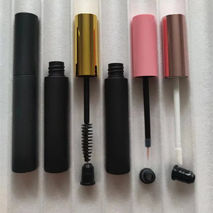 10/30/50/100pcs 10ml Lip Gloss Tubes Matte Black Lip Balm Bottle Empty Eyeliner Mascara Cosmetic Container Packing Container