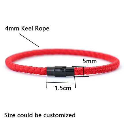 Grade A Keel Rope Bracelet Men Women Lucky Red Thread Bracelet Attract Micro Magnetic Couple Bracelet Wealth Prosperity Brazalete