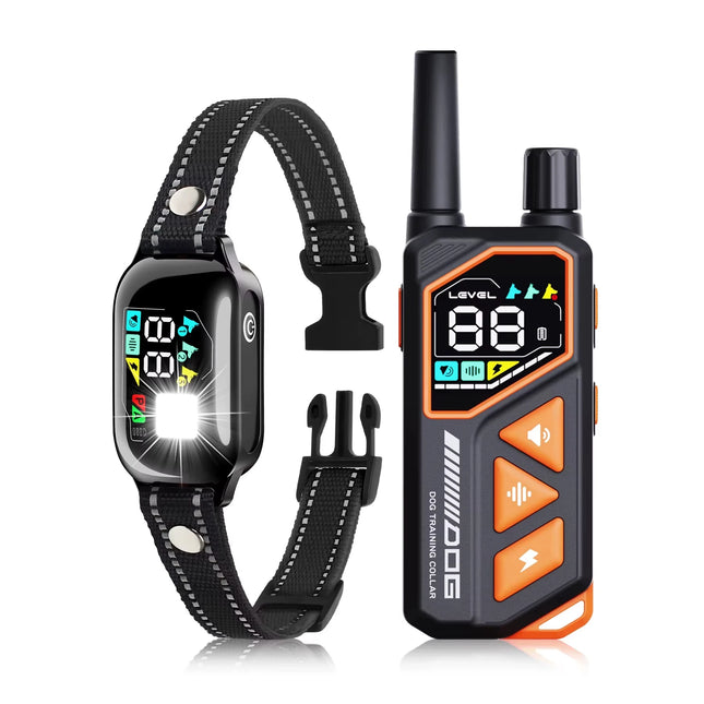 2026 New AI Electric Collar for 10-120lbs Dogs, 3300ft 2-in-1 Automatic Dog Training Collar, IPX7 Waterproof Dog Shock Collar