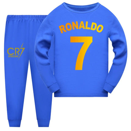 CR7 Series Kids Clothes Baby Girls Pajama Sets Boys Long Sleeve Pyjamas Children's Set Girls Cartoon Sleepwear