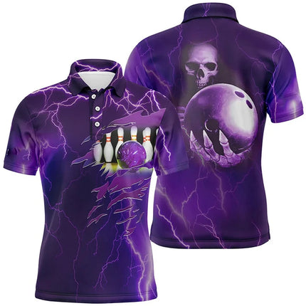 Bowling Game Jersey New Design Men Women Lapel Short Sleeve Polo Shirt Cool Graffiti Graphic Funny Personality Custom Top 2025