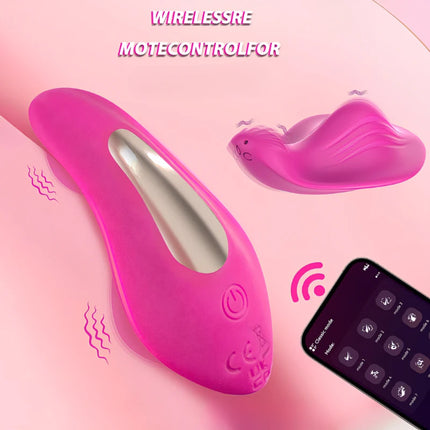Wearable Vibrator Toy for Female Wireless Panty with App Control Bullet Sex Toy Vibrating Panties for Couples Women's Spring