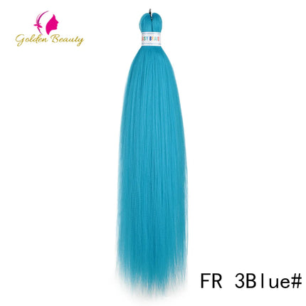 26"Corlorful Selling Jumbo Easy Braiding Hair Ombre Rainbow Braiding Cosplay Hair Synthetic Pre Stretched Hair Braids wigs