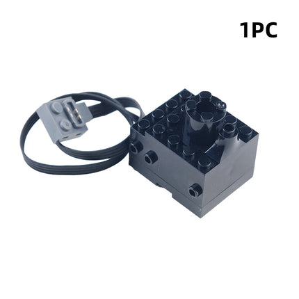 DIY Building Blocks Technical Motor Sprayer Electric Exhaust Modified Motor For High-Tech Train Car Parts Compatible with Legoed