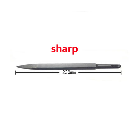 250mm Chisel Set SDS Plus Shank Electric Hammer Drill Bit Point Groove Flat Chisel Masonry Tools for Concrete Brick Wall Rock