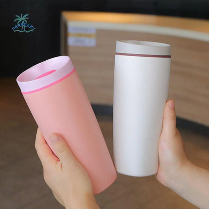 Drinkware Stainless Steel Thermos Bottle Portable Leak-Proof Vacuum Insulated Cup Reusable Fashion Coffee Mug Student