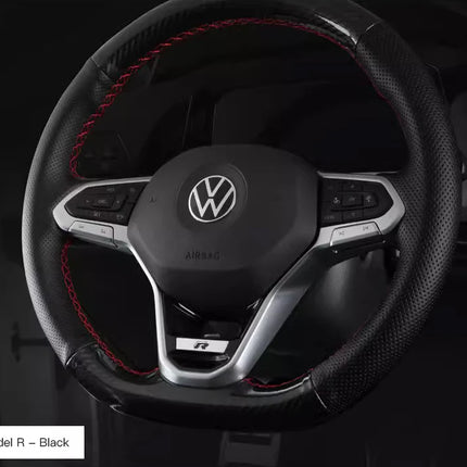 Car Decoration Accessories Steering Wheel Logo Cover Trim Sticker For VW GTI R Line Polo Golf Passat Scirocco Tiguan Jetta T-ROC