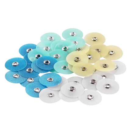 400/200PCS Dental Polishing Discs Gross Reduction Contouring Mandrel with handle Teeth Whitening dentistry polishing brush
