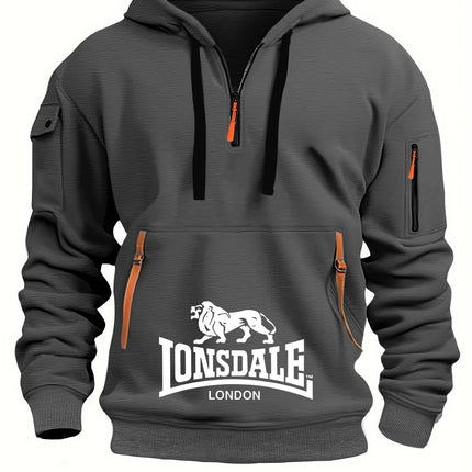 Sudadera Holgada Con Capucha Para Hombre, Sudadera Informal Con Múltiples Bolsillos, Moda Otoño-Invierno, Sudadera Holgada Con C