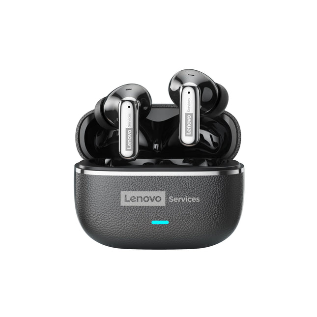 Choice Lenovo LE208 Wireless Earphones Bluetooth V6.0 HIFI Headphone Leather Texture Gaming Headset with Mic Music Earbuds