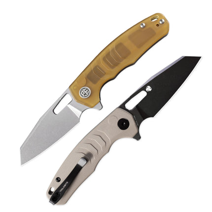 Petrified Fish PFE17 Trilobite Folding Knife 14C28N Blade Handle G10 Foldable Pocketknives Fishing Survival Tool Outdoor Camping
