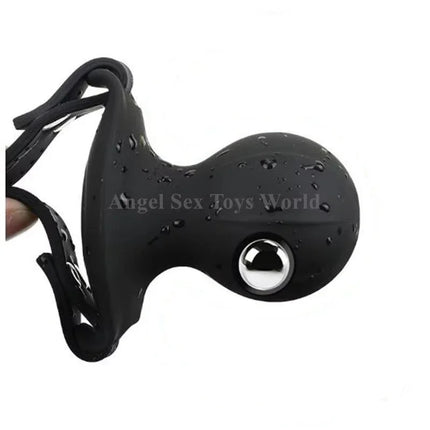 Built in Ball Gag silicone Mouth Plug Electric Shock Open Mouth Gag Bdsm Slave Fetish Dilatation Ball Oral Sex Toys For Couple18
