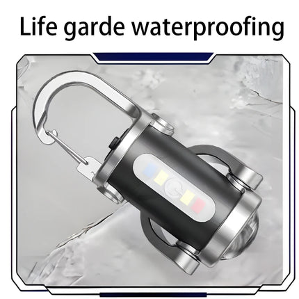 Rechargeable LED Keychain EDC Light Mini Handheld Flashlights Waterproof Work Lantern for Outdoor Camping Fishing Emergency