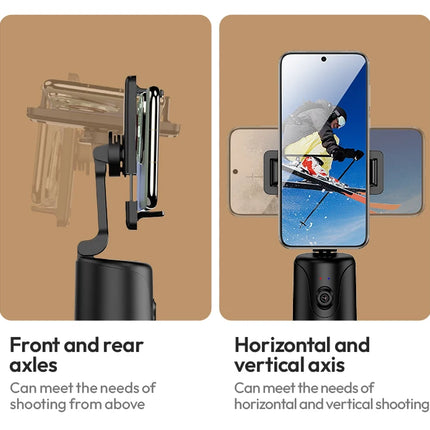 Smart Auto Tracking Phone Gimbal YT20 Foldable 360° Rotation Selfie Mount with Face/Object Tracking for Vlog/Live Stream
