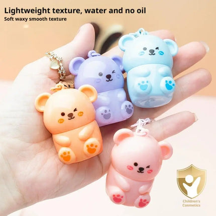 Long Lasting Nourishing Lip Balm Cute Bear Fruit Moisturizing Lip Balm Prevent Dryness & Hydrating Winter Care Lip Balm Lip Care