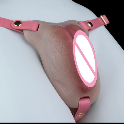 FAAK Strapon Thick Insertable Fake Vagina Clitoris Pads Male to Female Transgender Silicone Male Hiding Underwear Panty Pads