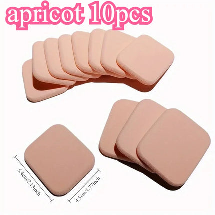 10 square super soft SBR edge-wet dry and dry powder puff makeup makeup beauty tools