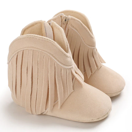 Fashionable Tassel Baby Boots Autumn Winter Casual Comfortable Shoes for Boys And Girls 0-18 Months Walking Shoes