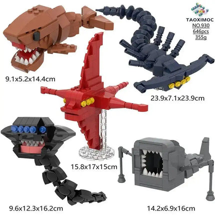 2026 New Subnautica Building Blocks Bloop Sea Monster El Gran Maja The Sea Eater Chost Leviathan Subnautica Bricks Toy Fans Gift