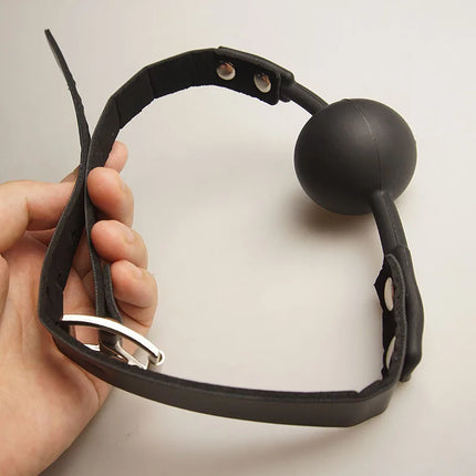 Silicone Open Mouth Gag,Bdsm Slave Gags Ball Solid Bondage Stuffed Toys,Sex Restraints for Couples,Adult Games