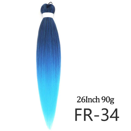 Pre-stretched long braided hair 26-inch crochet braided hair synthetic African Ombre giant Xpression braided hair