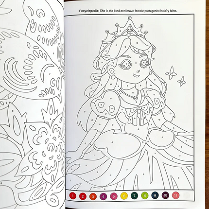 Interactive Activity Coloring Book, Children's Fun Coloring Book 48 Pages of Colorful Pages, Animal, Figure, Architecture Themes
