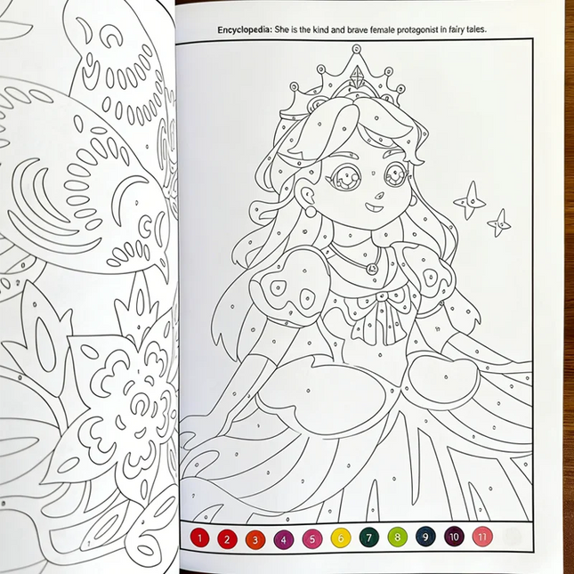 Interactive Activity Coloring Book, Children's Fun Coloring Book 48 Pages of Colorful Pages, Animal, Figure, Architecture Themes