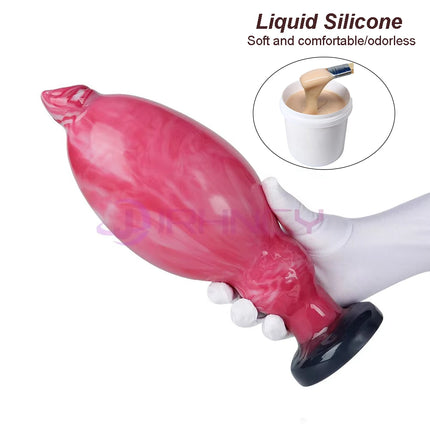 Dog Dildos Inflatable Anal Plug BDSM 18+ Sex Toys for Women Vaginal/anal Dilation G-spot Prostate Massage Silicone Buttplug