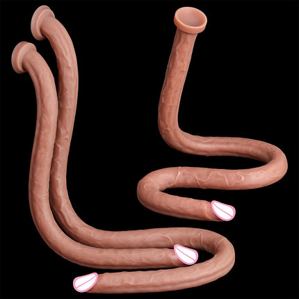 Extra Long Realistic Dildos G-Spot Stimulation Deep Touch Penis Vagina Anal Massage Penetration Dick Sex Toys for Women and Men