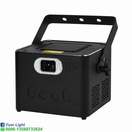 YUER 8W ILDA RGB Laser Light Professional 3D Animation Laser Scanner DMX DJ Disco Party Wedding Christmas Stage Effect Light