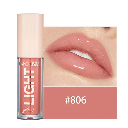 12 Colors Mirror Pearl Lip Gloss Long-lasting Moisturizing Shine Glitter Lip Glaze Waterproof Glass Liquid Lipstick Women Makeup