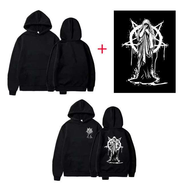 DIY Custom Your Brand LOGO Men Women Casual Hoodie Top Solid Color Pullover Street Personality Sweatshirt Custom Gifts