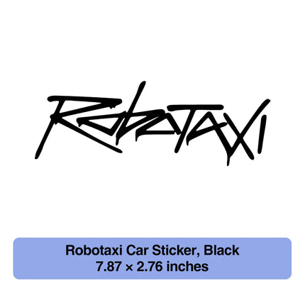 For Tesla Robotaxi PET Waterproof Weatherproof Car Decal Auto Exterior Styling Letter Sticker for Vehicle