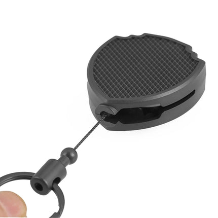 Badge Reel Heavy Duty Carabiner Keychain Reel Clips Extendable for Key Chain with Steel Retractable Cord and Paracord For man