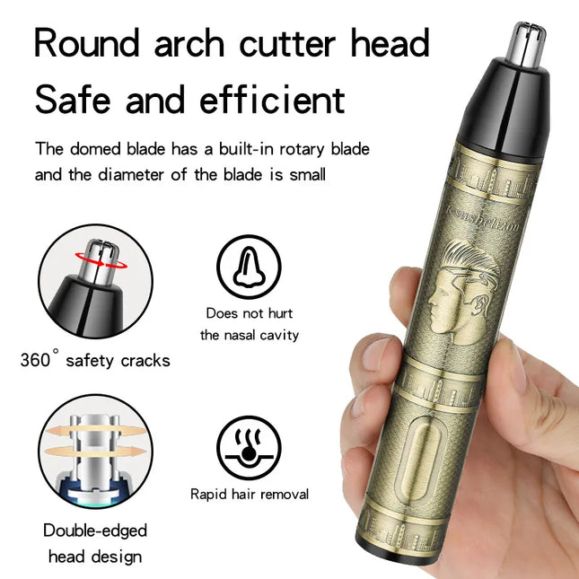 HIENA 3 In 1 Hair Clipper Portable Cordless Hair Beard Shavers For Men Electric Nose Hair Beard Shaving Razor Set Hair Cutters