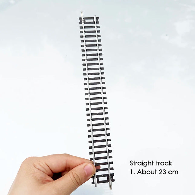 1/87 Ho Scale Train Track Model Railway Track Can Be Powered Nickel Silver Narrow Gauge Curved Track Turnout Track Model