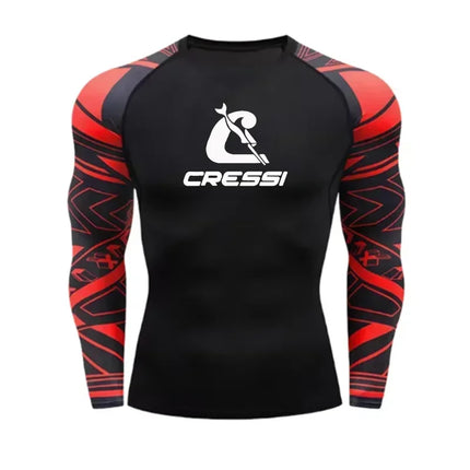Rashguard Upf 50 Sun Protection Surf Shirt Quick Dry Breathable Swimming Tight T-shirt Summer 2023 Gym Clothes Mens Long Sleeve