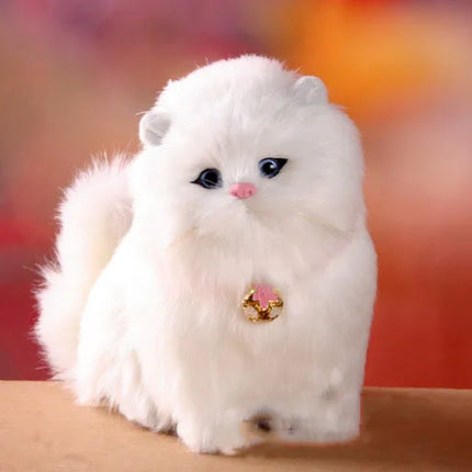 Electronic Plush Cats With Meowing Sound Lovely Decoration Animal Doll Toy Cute Electric Cat Soft Kids Pet Model For Kids Gift