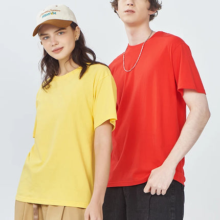 100% Cotton Solid T-shirts Women Sporty Short Sleeve Tees Fashion Casual White Black Clothing Loose O-Neck Female Summer Tops