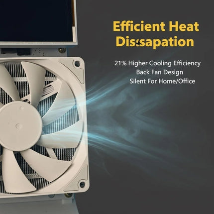 YYSLuping Mini Home Miner 3.5-inch Big Screen High Hashrate Low Noise Crypto ASIC Mining Machine with Back Fan Equipped desk fan