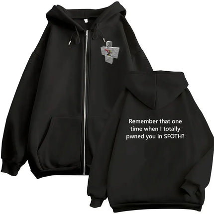 Funny Blame John Meme Zipper Hoodie Shedletsky Forsaken Fashion Autumn/Winter Sweatshirt Men Women Casual Oversized Coats Hoody