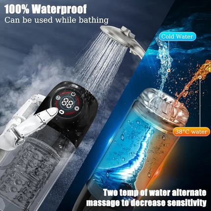 Automatic Male Masturbator Cup 7 Sucking Rotating Licking Modes Pocket Pussy Stroker Blowjob Penis Pump Sex Toys For Men