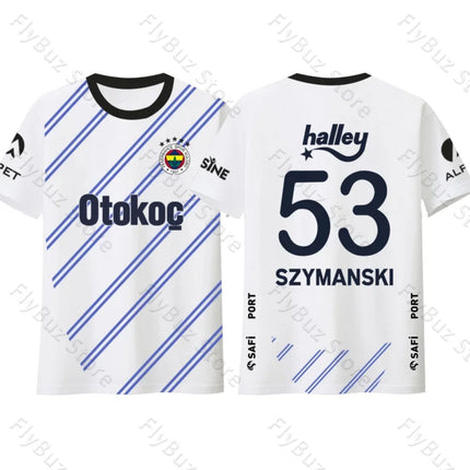 New Fashion Street Breathable Quick-Drying Training Jersey T-Shirt Fenerbahce Fan Jersey Children's Size And Adult Size
